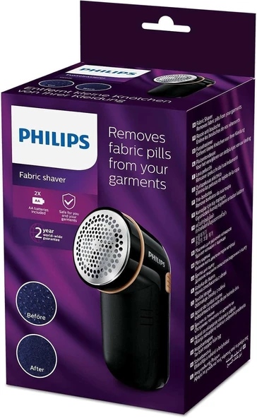 Philips Tüy Toplama Makinesi, Tüm Giysiler için Uygundur, 2 Philips AA pil dahildir, Hassas Giysiler için, GC026/80 - Resim 3
