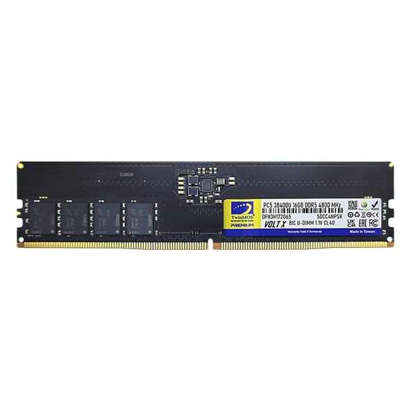 TwinMOS 16GB DDR5 4800MHz (TMD516GB4800U40) ürün görseli 1