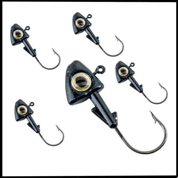 Uyguna-Yakala 6 gr - Siyah  -Kurşunlu  Olta İğnesi Zoka -5 Adet ALA.254 ürün görseli