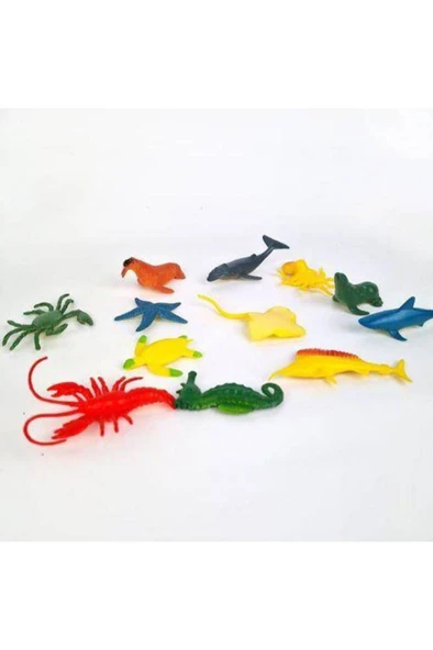 Kızılkaya Oyuncak Pvc de Deniz Hayvanları 12 Li ürün görseli