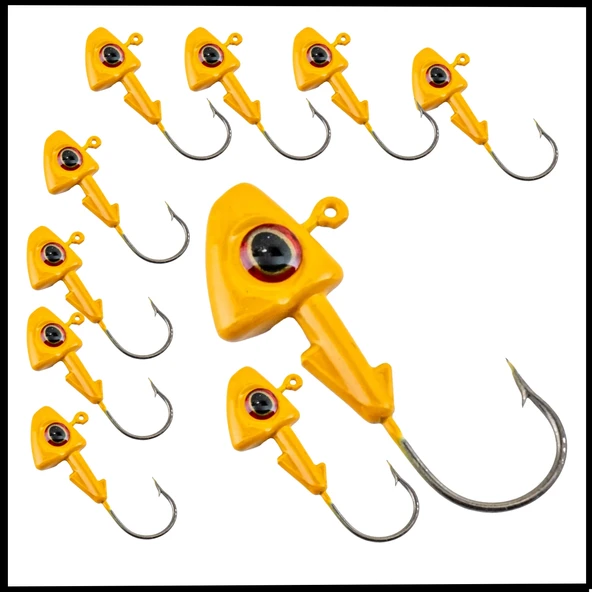 Uyguna-Yakala 6 gr - Sarı -Kurşunlu  Olta İğnesi Zoka -10 Adet ALA.261 ürün görseli