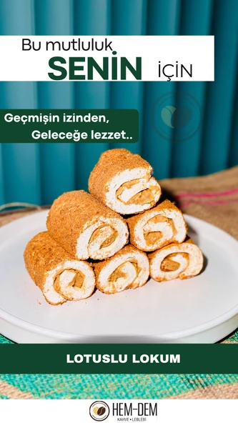Hemdem Lotuslu Lokum 1 kg - Eşsiz Uyum: Yumuşak ve Çıtırın Buluşması ürün görseli
