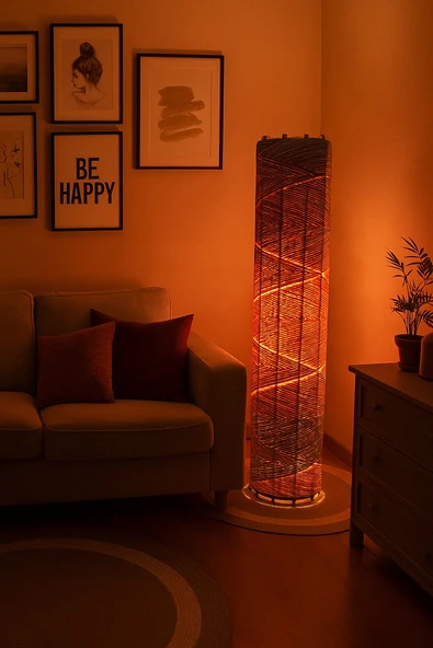 Doğal El Yapımı Lambader Bohem,Ahşap,Modern,Rustik ürün görseli