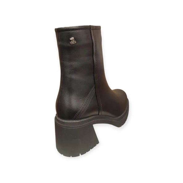 VENÜS2552501K PLATFORM TOPUK KAYMAZ GÜNLÜK DERİ KADIN BOT - Resim 10