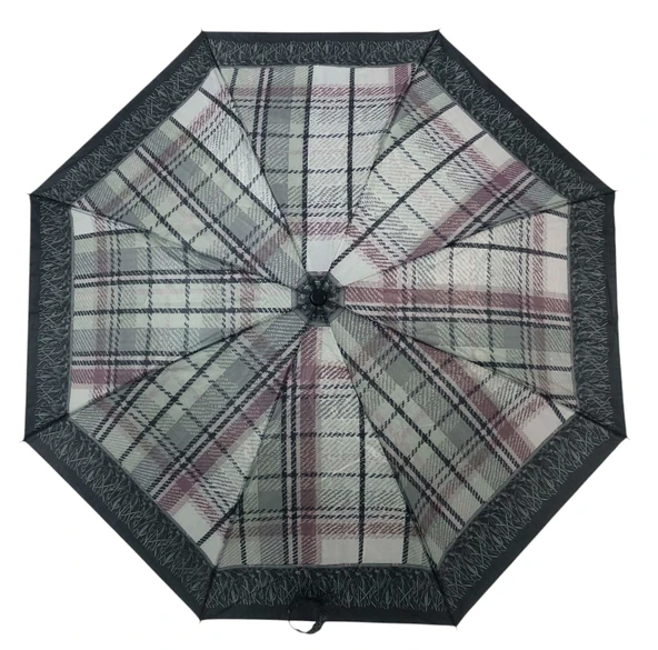 Otomatik Açılır 8 Telli 2 Katlamalı Kadın Şemsiyesi Rüzgara Dayanıklı Kırılmaz Portatif CV26L1