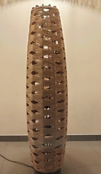 Doğal El Yapımı Lambader Bohem,Ahşap,Modern,Rustik - Resim 4