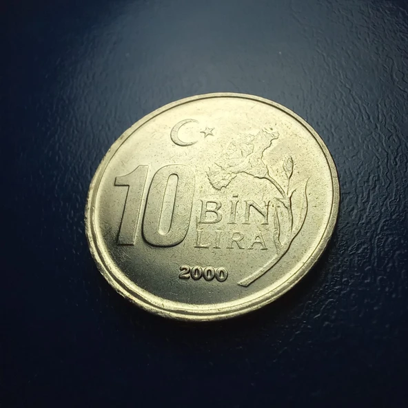 Escoines Koleksiyon 3996368f559ec07979 2000 Yılı 10.000 Lira ÇİL eski madeni para - 2