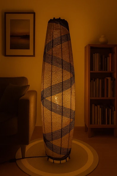 Doğal El Yapımı Lambader Bohem,Ahşap,Modern,Rustik ürün görseli