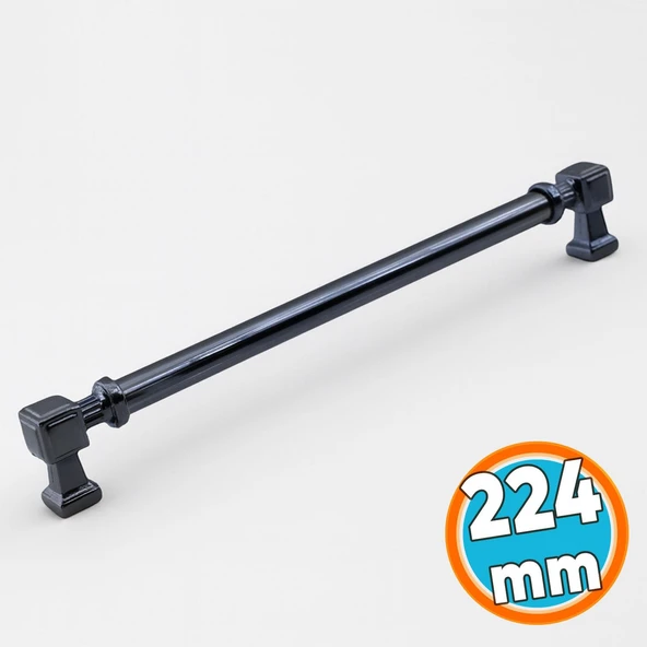 Mobilya Çekmece Mutfak Dolabı Dolap Kulpları Kulbu Kulpu Füme Metal Kulp 224 mm - 22.4 cm ürün görseli