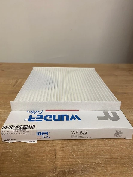 Wunder WP932 Polen Filtresi Nissan Micra K13 (2012--) / Nissan Note (2013--) 272771HE0E 27277-1HD0A
