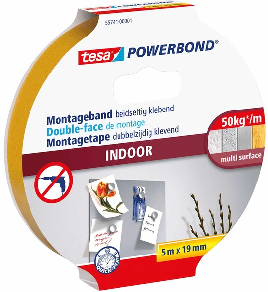 TESA MONTAJ BANDI 5x19 İÇ MEKAN 55741-00004-03-1 ADET ürün görseli