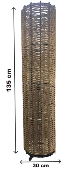 Doğal El Yapımı Lambader Bohem,Ahşap,Modern,Rustik - Resim 3