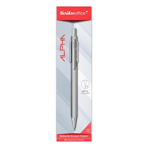Scrikss Alpha Şeffaf Ambalaj Versatil Uçlu Kalem 0.5 ürün görseli