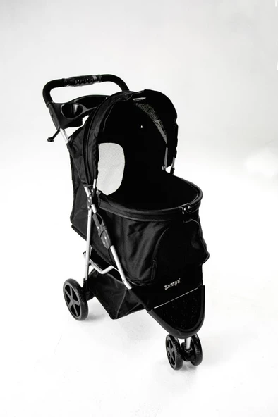 Zampa Triboro Kedi & Köpek Arabası Siyah, 45x80x90cm ürün görseli