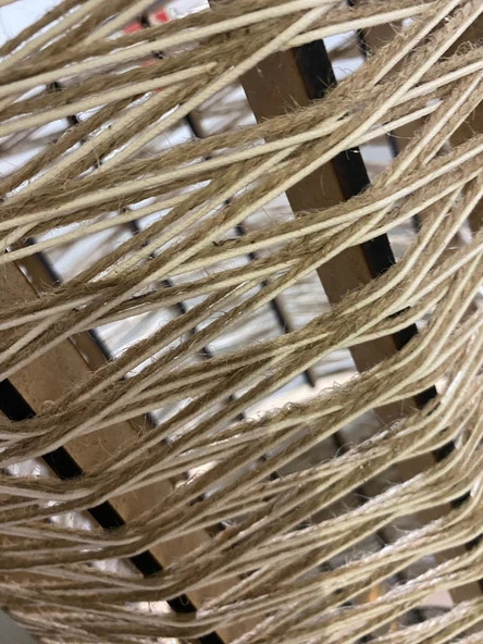 Doğal El Yapımı Lambader Bohem,Ahşap,Modern,Rustik - Resim 2