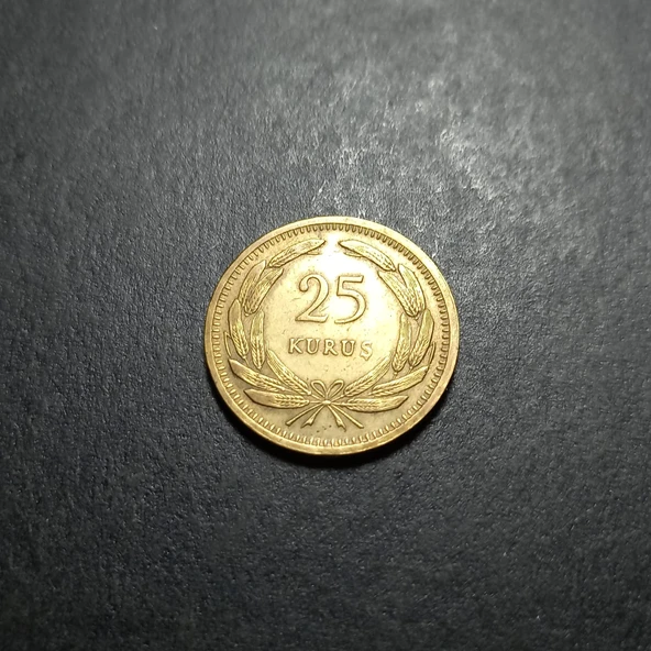 Escoines Koleksiyon 3996368f55d295d979 1951 25 Kuruş ÇÇT+ eski madeni para - Resim 4