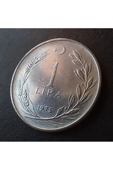 Escoines Koleksiyon 3996368f56ec43b5a5 1975 cum-cum 1 Lira ÇT/ÇÇT hatalı erör eski madeni para - 5