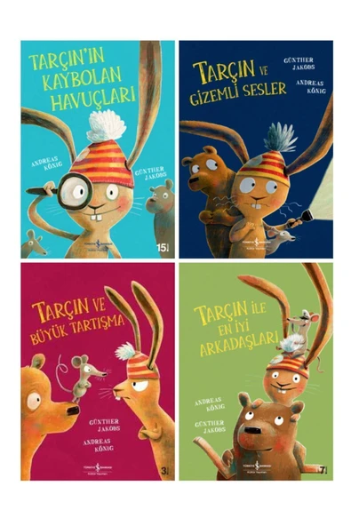 Tarçın Serisi 4 Kitap Set / Kaybolan Havuçları+gizemli Sesler+büyük Tartışma+en Iyi Arkadaşları ürün görseli