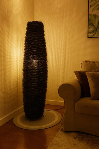 Doğal El Yapımı Lambader Bohem,Ahşap,Modern,Rustik ürün görseli