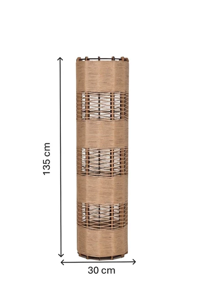 Doğal El Yapımı Lambader Bohem,Ahşap,Modern,Rustik - Resim 2