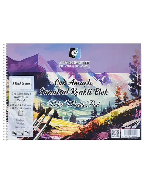 Alex Schoeller Çok Amaçlı Sanatsal Renkli Blok 35x50 cm 896 ürün görseli