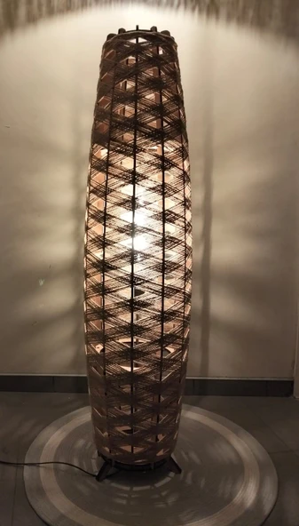 Doğal El Yapımı Lambader Bohem,Ahşap,Modern,Rustik - Resim 5