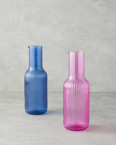 English Home Carnival Cam Karaf 800 ml Pembe - Resim 4