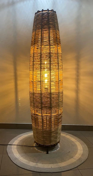 Doğal El Yapımı Lambader Bohem,Ahşap,Modern,Rustik - Resim 6