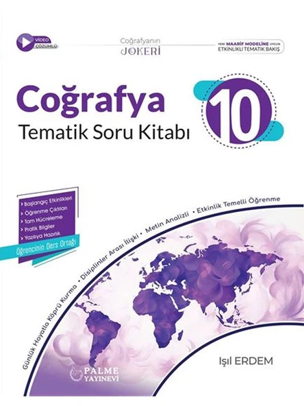 PALME 10.SINIF JOKER COĞRAFYA SORU KİTABI TEMATİK *YENİ* ürün görseli 1