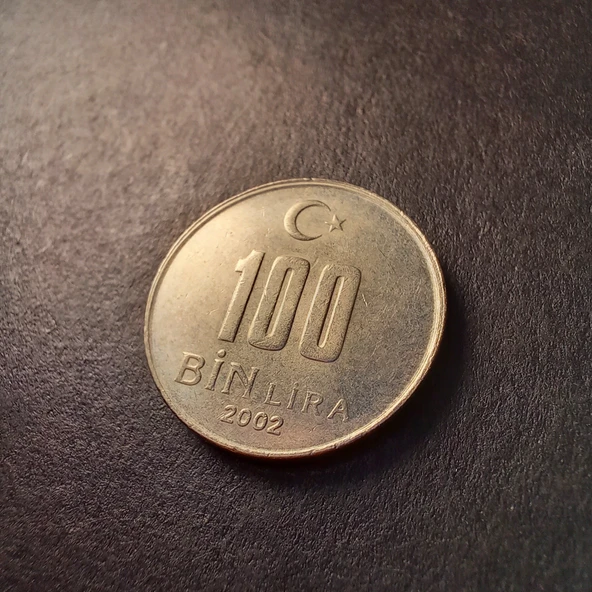 Escoines Koleksiyon 3996368f56c6abbae2 100 Bin Lira 2002 ÇA/ÇİL eski madeni para - Resim 2