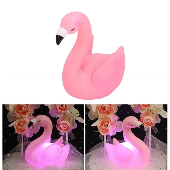 LED Işıklı Flamingo Masa Lambası - Resim 2