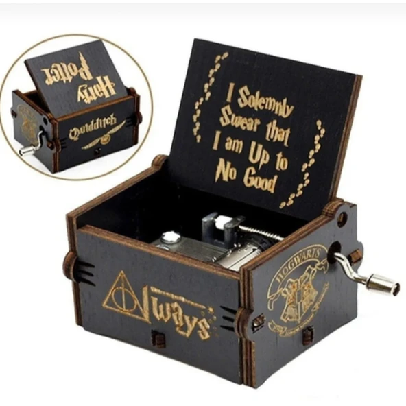 Harry Potter Ahşap Çevirmeli Müzik Kutusu ürün görseli