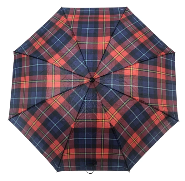 Otomatik Açılır 8 Telli 2 Katlamalı Kadın Şemsiyesi Rüzgara Dayanıklı Kırılmaz Portatif CV26L2