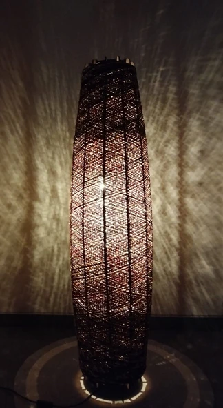 Doğal El Yapımı Lambader Bohem,Ahşap,Modern,Rustik - Resim 6