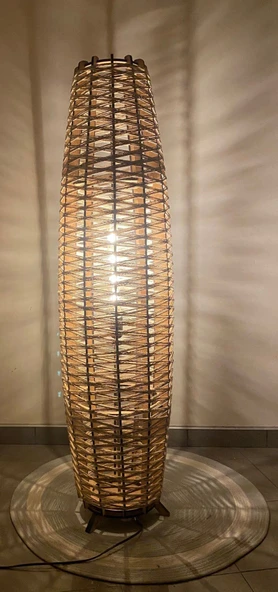 Doğal El Yapımı Lambader Bohem,Ahşap,Modern,Rustik - Resim 6