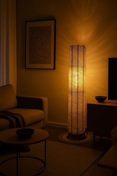 Doğal El Yapımı Lambader Bohem,Ahşap,Modern,Rustik ürün görseli