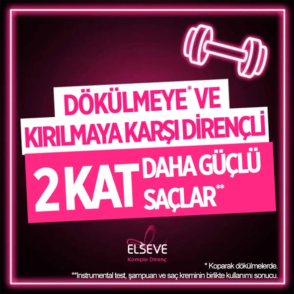 Elseve, Komple Direnç, Saç Bakım Kremi, Dökülme Karşıtı - 360 ml - Resim 4