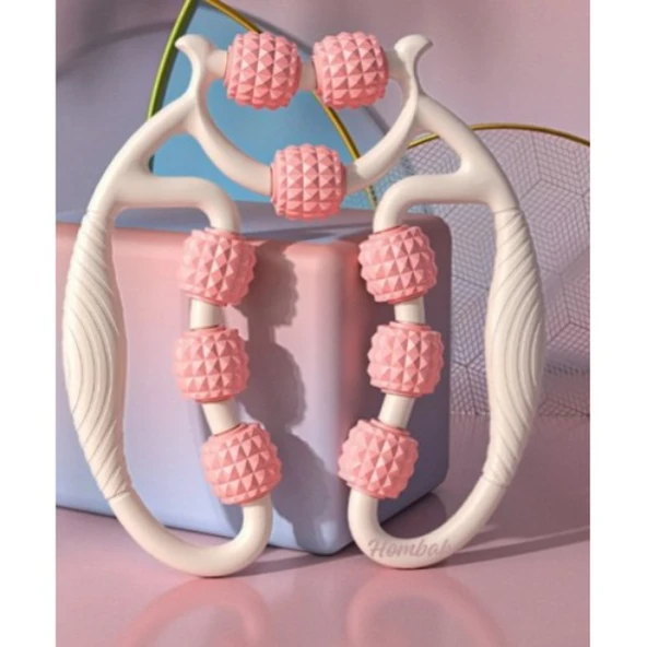 Selülit Masaj Aleti 9 Tekerlekli Lenf Drenaj Rulosu - Resim 3