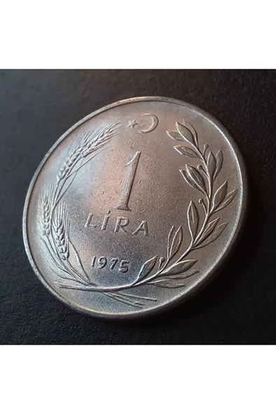 Escoines Koleksiyon 3996368f56ec43b5a5 1975 cum-cum 1 Lira ÇT/ÇÇT hatalı erör eski madeni para - 3