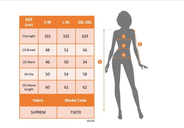 Kadın Uzun Kollu Yuvarlak Yaka Geometrik Süprem Elbise - Resim 5