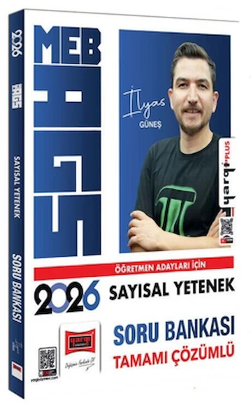 2026 MEB-AGS Öğretmen Adayları İçin Tamamı Çözümlü Sayısal Soru Bankası / 9786253706906 ürün görseli