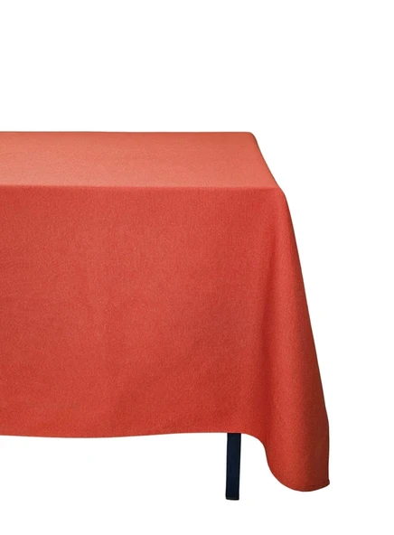 Kiremit Renkli Pamuklu Dertsiz Duck Kumaş Masa Örtüsü ürün görseli