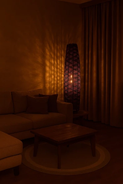 Doğal El Yapımı Lambader Bohem,Ahşap,Modern,Rustik ürün görseli