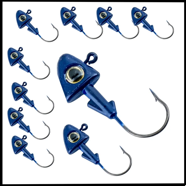 Uyguna-Yakala 6 gr -  Mavi -Kurşunlu  Olta İğnesi Zoka -10 Adet ALA.267 ürün görseli