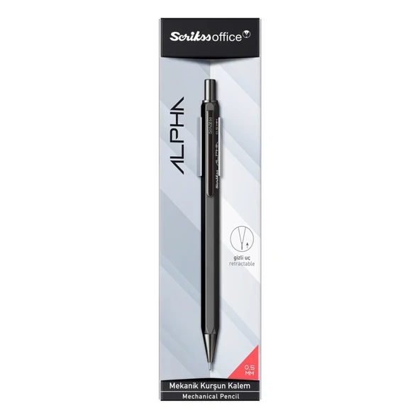 Scrikss Alpha Şeffaf Ambalaj Versatil Uçlu Kalem 0.5 ürün görseli