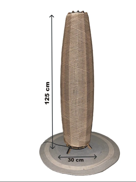 Doğal El Yapımı Lambader Bohem,Ahşap,Modern,Rustik - Resim 3