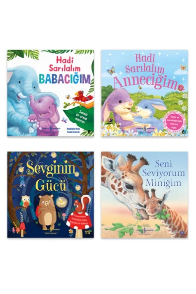 Seni Seviyorum Miniğim Sevginin Gücü Hadi Sarılalım Anneciğim Hadi Sarılalım Babacığım ürün görseli