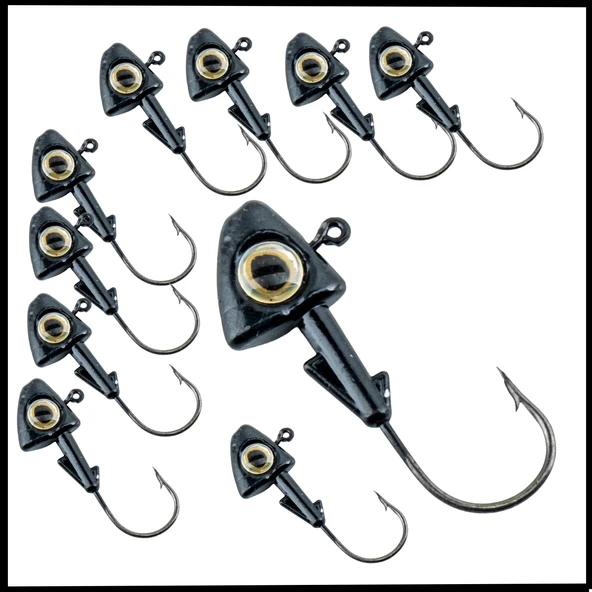 Uyguna-Yakala 10 gr - Siyah  -Kurşunlu  Olta İğnesi Zoka -10 Adet ALA.257 ürün görseli