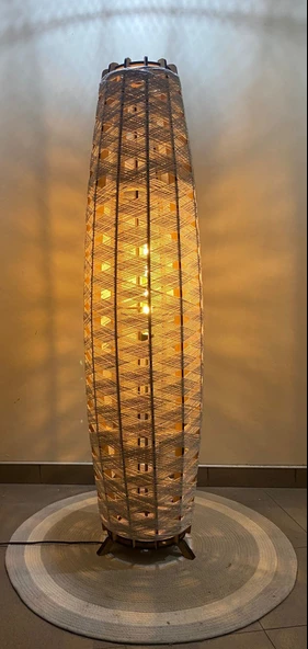 Doğal El Yapımı Lambader Bohem,Ahşap,Modern,Rustik - Resim 5