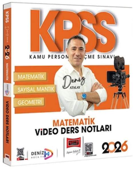 2026 KPSS Genel Yetenek Matematik Video Ders Notları / Deniz Atalay / Yargı Yayınevi / 9786253707118 ürün görseli